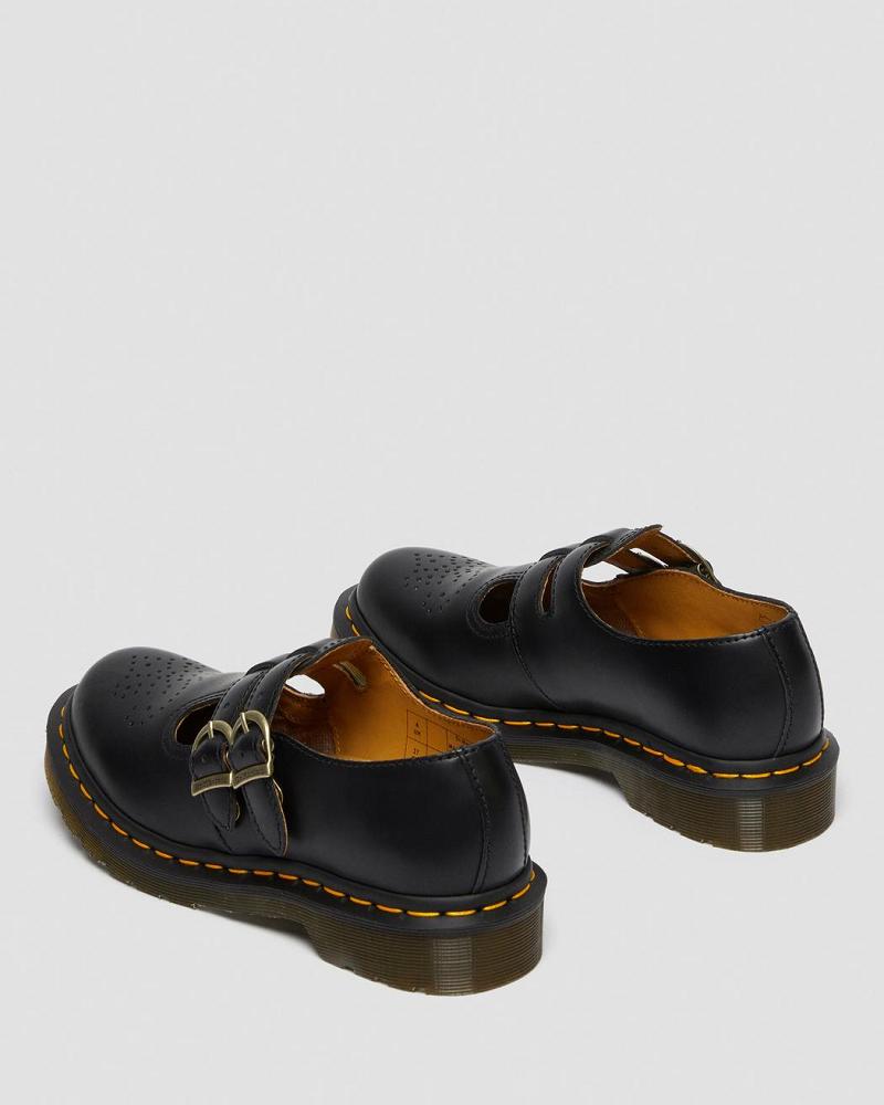 Dr Martens 8065 Smooth Leren Mary Jane Schoenen Dames Zwart | NL 457BEX